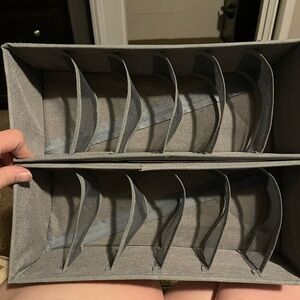 Gray Fabric Drawer Organizer
